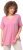 Ulla Popken Essential Notch Neck Stretch Tee Light Pink - Тениски - 