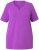 Ulla Popken Essential Notch Neck Stretch Tee Purple - Тениски - 