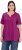 Ulla Popken Essential Notch Neck Stretch Tee Berry - Тениски - 