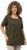 Ulla Popken Essential Square Neck Stretch Tee Forest Green - Тениски - 