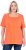 Ulla Popken Essential Square Neck Stretch Tee Coral Pink - Тениски - 