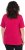 Ulla Popken Essential Square Neck Stretch Tee Dark Raspberry - Тениски - 
