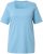 Ulla Popken Essential Square Neck Stretch Tee Light Teal - Тениски - 