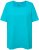 Ulla Popken Essential Square Neck Stretch Tee Deep Aqua - Тениски - 