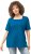 Ulla Popken Essential Square Neck Stretch Tee Medium Blue - Тениски - 
