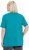 Ulla Popken Essential Square Neck Stretch Tee Green Emerald - Тениски - 