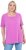 Ulla Popken Essential Square Neck Stretch Tee Cool Pink - Тениски - 
