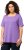 Ulla Popken Essential Square Neck Stretch Tee Pale Lilac - Тениски - 