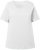 Ulla Popken Double Layer Rounded V-Neck Slim Fit Tee Snow White - Тениски - 