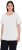 Ulla Popken Double Layer Rounded V-Neck Slim Fit Tee Snow White - Тениски - 
