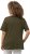 Ulla Popken Double Layer Rounded V-Neck Slim Fit Tee Forest Green - Тениски - 