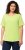 Ulla Popken Double Layer Rounded V-Neck Slim Fit Tee Lime Green - Тениски - 