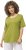 Ulla Popken Double Layer Rounded V-Neck Slim Fit Tee Apple Green - Тениски - 