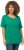 Ulla Popken Double Layer Rounded V-Neck Slim Fit Tee Emerald - Тениски - 