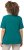 Ulla Popken Double Layer Rounded V-Neck Slim Fit Tee Dark Emerald - Тениски - 