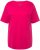 Ulla Popken Double Layer Rounded V-Neck Slim Fit Tee Magenta Pink - Тениски - 