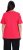 Ulla Popken Double Layer Rounded V-Neck Slim Fit Tee Red - Тениски - 