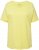 Ulla Popken Double Layer Rounded V-Neck Slim Fit Tee Lemon Yellow - Тениски - 