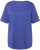 Ulla Popken Double Layer Rounded V-Neck Slim Fit Tee Blue Purple - Тениски - 