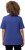 Ulla Popken Double Layer Rounded V-Neck Slim Fit Tee Blue Purple - Тениски - 