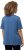 Ulla Popken Double Layer Rounded V-Neck Slim Fit Tee Denim Blue - Тениски - 