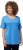 Ulla Popken Double Layer Rounded V-Neck Slim Fit Tee Sky Blue - Тениски - 