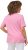 Ulla Popken Double Layer Rounded V-Neck Slim Fit Tee Light Pink - Тениски - 