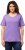 Ulla Popken Double Layer Rounded V-Neck Slim Fit Tee Pale Lilac - Тениски - 