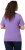 Ulla Popken Double Layer Rounded V-Neck Slim Fit Tee Pale Lilac - Тениски - 