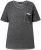 Ulla Popken Cold Dye Ruffle Edge Pocket Tee Graphite Grey - Тениски - 