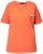 Ulla Popken Cold Dye Ruffle Edge Pocket Tee Coral Pink - Тениски - 
