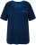 Ulla Popken Cold Dye Ruffle Edge Pocket Tee Dark Blue - Тениски - 