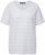 Ulla Popken Textured Striped Short Sleeve Tee Snow White - Тениски - 
