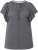 Ulla Popken Wing Sleeve V-Neck Tee Graphite Grey - Тениски - 