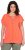Ulla Popken Wing Sleeve V-Neck Tee Coral Pink - Тениски - 