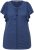 Ulla Popken Wing Sleeve V-Neck Tee Navy - Тениски - 
