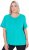 Ulla Popken UPF 50 Quick Drying Tee Turquoise - Тениски - 