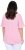 Ulla Popken Asymmetric Flounce Panel Short Sleeve Tee Pink - Тениски - 