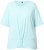 Ulla Popken Antibacterial Short Sleeve Draped Tee Light Turquiose - Тениски - 