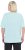 Ulla Popken Antibacterial Short Sleeve Draped Tee Light Turquiose - Тениски - 