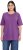 Ulla Popken Basic Round Neck Short Sleeve Relaxed Fit T-Shirt Purple - Тениски - 