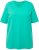 Ulla Popken Essential Round Neck Stretch Tee Turquoise - Тениски - 