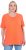 Ulla Popken Essential Round Neck Stretch Tee Coral Pink - Тениски - 