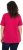 Ulla Popken Essential Round Neck Stretch Tee Dark Raspberry - Тениски - 