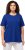 Ulla Popken Essential Round Neck Stretch Tee Cobalt Blue - Тениски - 