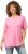 Ulla Popken Essential Round Neck Stretch Tee Light Pink - Тениски - 