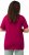 Ulla Popken Essential Round Neck Stretch Tee Magnolia Red - Тениски - 