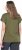 Ulla Popken Oversized studded Acid-washed V-Neck T-shirt Palm Green - Тениски - 
