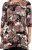 Scandinavian Caramel Flower Petals Tunic Brown - Печатни тениски за жени - 