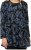 Scandinavian Caramel Swirls Tunic Blue - Печатни тениски за жени - 